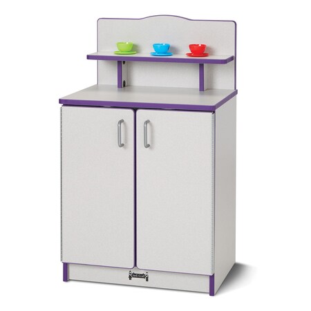 Jonti-Craft Rainbow Accents Culinary Creations Kitchen Cupboard, Purple 2407JCWW004